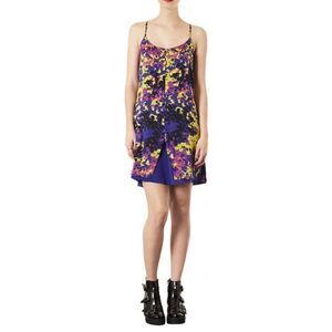 NWT Topshop Purple Camo Slip Dress Sz 4